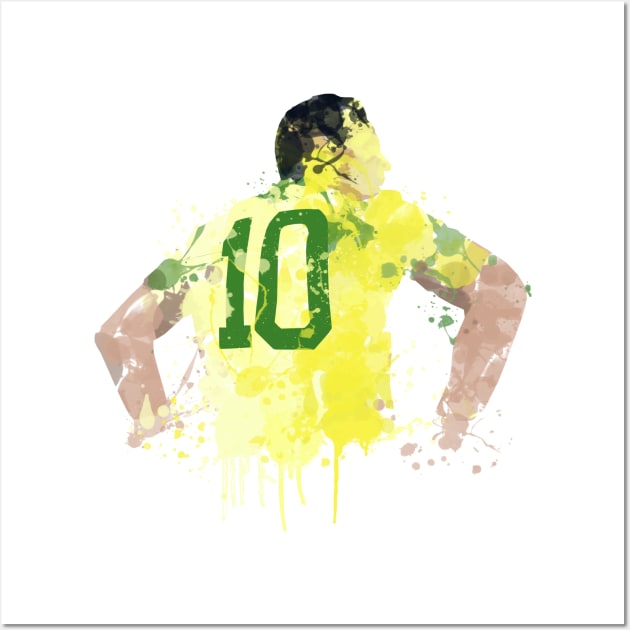 Pele - Brazil Legend Wall Art by FootballArcade